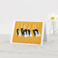 Japanese red crown crane - Ogata Korin - Vintage 