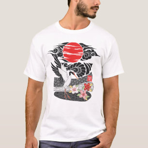 Japanese Red Crowned Crane T-Shirt