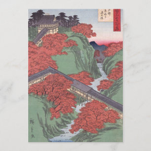 Japanese red maple invitation