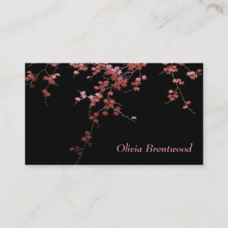 Japanese Red Maple Leaves Business Card