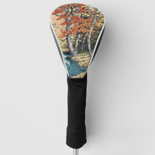 Japanese Red Maple River Shin-hanga Poster Golf Head Cover