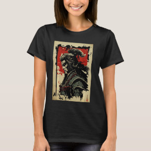 Japanese retro Art Samurai Vintage japanese Bushid T-Shirt