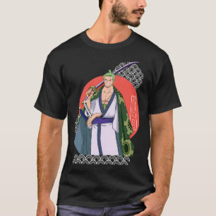 Japanese Retro Art Zoro Anime Graphic T-Shirt