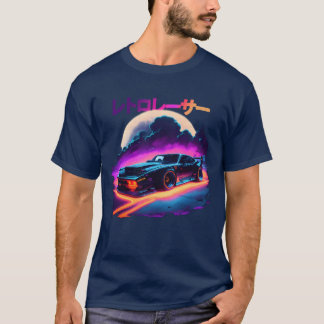 Japanese Retro Car Racing Drifting Art JDM gift T-Shirt