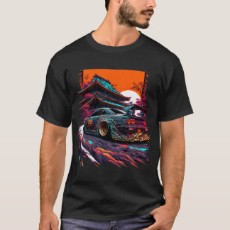 Japanese Retro Car Racing Drifting Art JDM Legend  T-Shirt