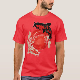 Japanese Retro Samurai Koi Fish Vintage Art  (2) T-Shirt
