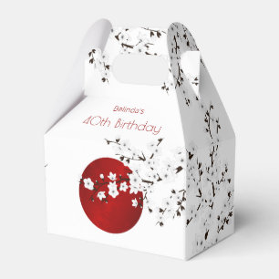 Japanese Rising Sun Thank You Birthday  Favour Box