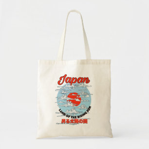 Japanese rising sun tote bag