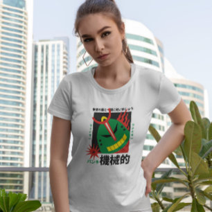Japanese Robot Green Head T-Shirt