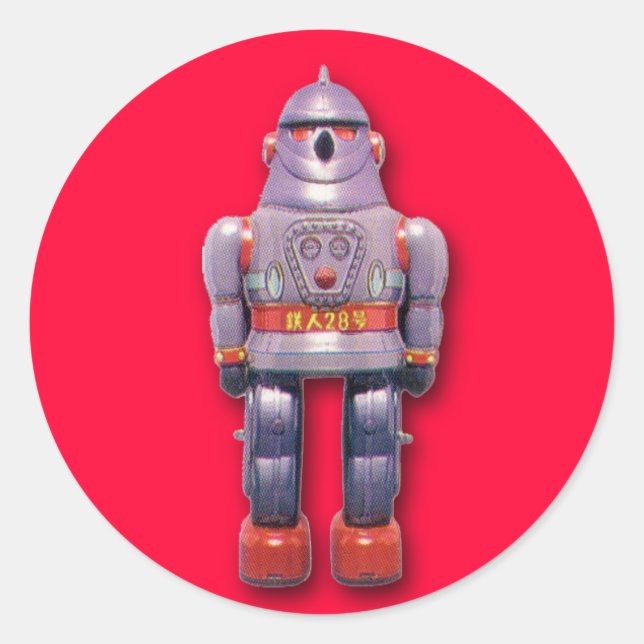 Japanese Robot Stickers (Sheet of 6) (Front)