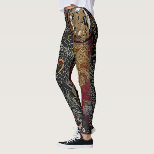 Japanese Royal Dragon Emblem Leggings