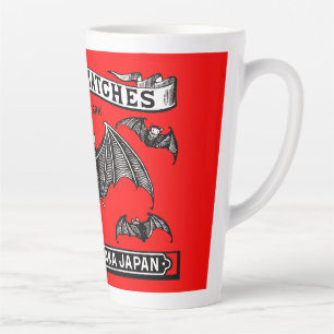 Japanese Safety Matches Art Bats Latte Mug