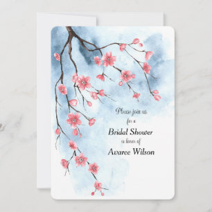 Japanese Sakura Blossoms Branch Blue sky Announcement