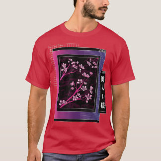 Japanese Sakura Browser Vaporwave Cherry Blossom A T-Shirt