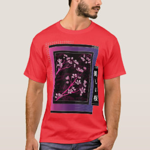 Japanese Sakura Browser Vaporwave Cherry Blossom A T-Shirt