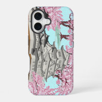 Japanese Sakura Castle Art – Cherry Blossom Spring