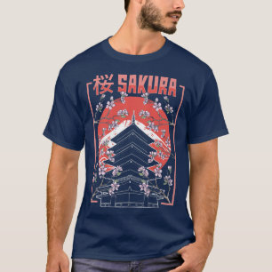 Japanese Sakura Cherry Blossom Art for Japanese Cu T-Shirt