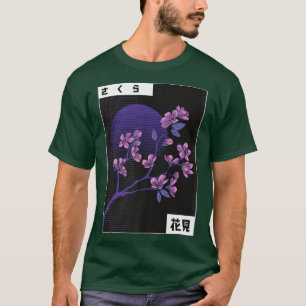 Japanese Sakura Cherry Blossom Eboy Vaporwave Aest T-Shirt