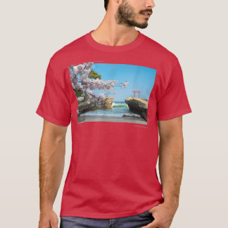 Japanese Sakura Cherry Blossom Tree Beach T-Shirt
