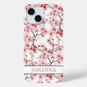 Japanese Sakura Cherry Blossoms iPhone 15 Case