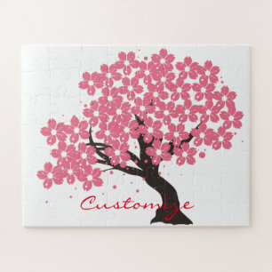 Japanese Sakura Cherry Blossoms Thunder_Cove Jigsaw Puzzle