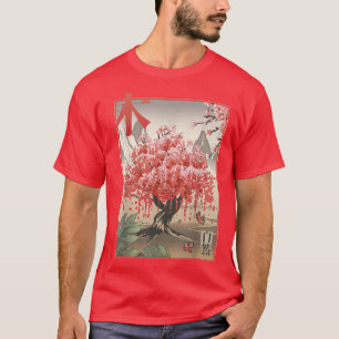 Japanese Sakura Cherry Blossoms Tree Pink Song T-Shirt