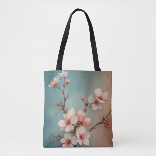 Japanese Sakura Elegance Tote (Front)