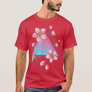 Japanese Sakura Flower Retro Art Vaporwave Cherry T-Shirt