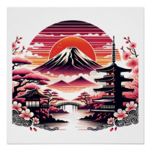Japanese Sakura Garden Mount Fuji Cherry Blossom