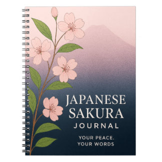 Japanese Sakura Journal: Nature-Inspired Notebook 