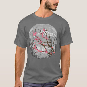 Japanese Sakura Mountain Pink Flower Floral Cherry T-Shirt