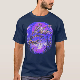 Japanese Sakura Pink Flower Japan Mountains Cherry T-Shirt