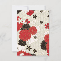 Japanese Sakura Vintage Floral Pattern