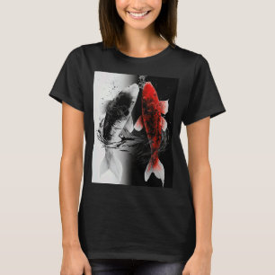 Japanese Samurai Aesthetic Koi Fish T-Shirt