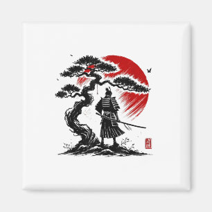Japanese Samurai Aikido Tree Of Life Peace Art Of  Magnet