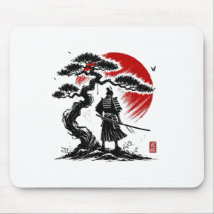 Japanese Samurai Aikido Tree Of Life Peace Art Of  Mouse Mat