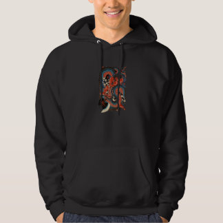JAPANESE SAMURAI AND GIANT SNAKE SWORD FIGHT HOODIE