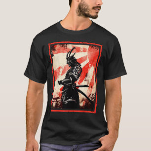 Japanese Samurai Bushido Ronin Rising Sun Katana S T-Shirt