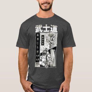 Japanese Samurai Bushido Warrior Manga Page T-Shirt