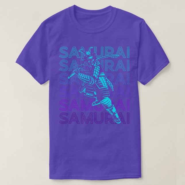 Japanese Samurai Bushido Warrior Ronin Retro  (2) T-Shirt (Design Front)
