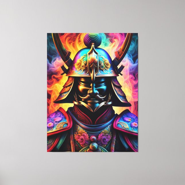 Japanese Samurai Canvas Print (Front)