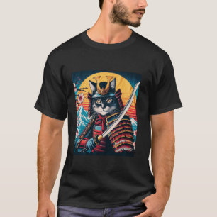 Japanese Samurai Cat Ninja Cat 1 T-Shirt