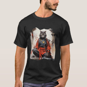 Japanese Samurai Cat T-Shirt