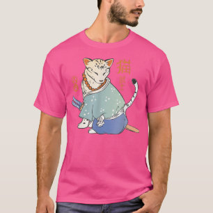 Japanese samurai cat T-Shirt