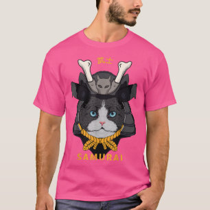 Japanese Samurai Cat T-Shirt Copy
