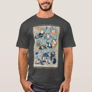 Japanese Samurai Frogs Anime Manga DarkAcademia Vi T-Shirt