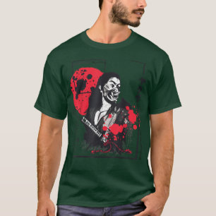 Japanese Samurai Girl Streetwear Egirl Aesthetic C T-Shirt