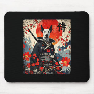 Japanese Samurai Great Dane Tattoo Kawaii Ukiyo-e Mouse Mat