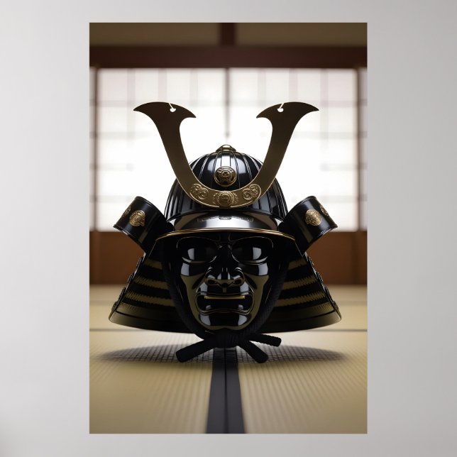 Japanese Samurai Helmet Poster (Front)