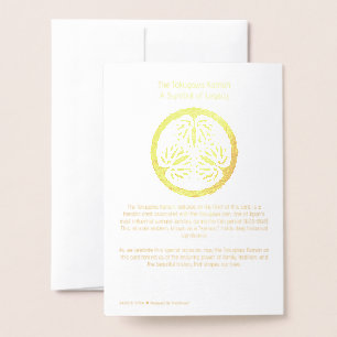 Japanese Samurai History Tokugawa Radiant  Foil Card